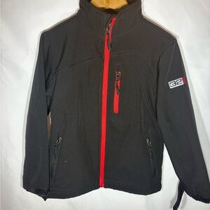 32 Degrees Kids Boys Size 5/6 Black Jacket with Red Zipper